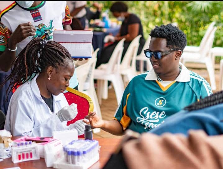 Sickle cell free screening and genetic counseling service in a community.